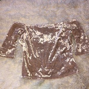 Velvet Off The Shoulder Top